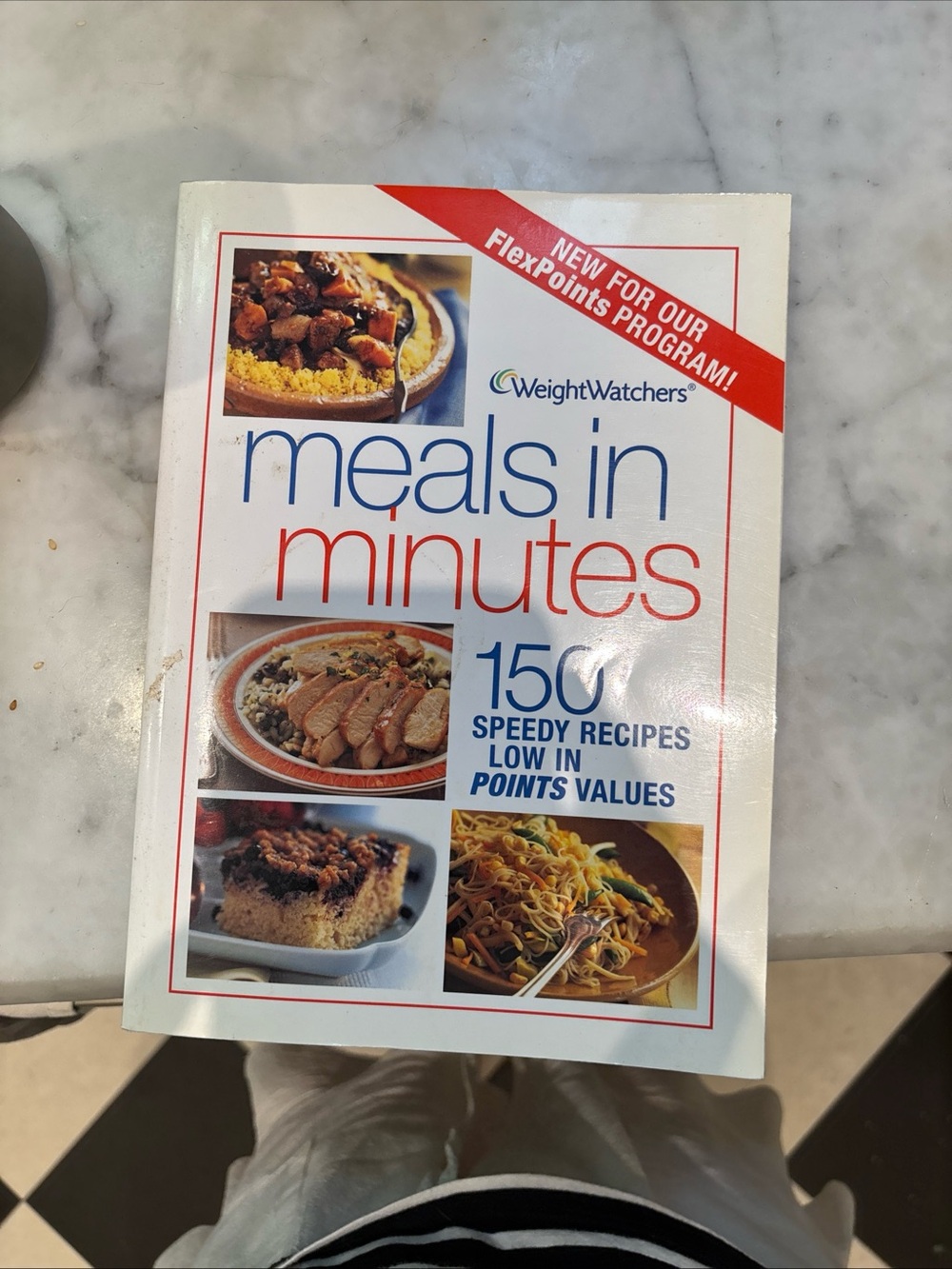 Weight Watchers Meals in Minutes Cookbook - White, Red & Blue Cover